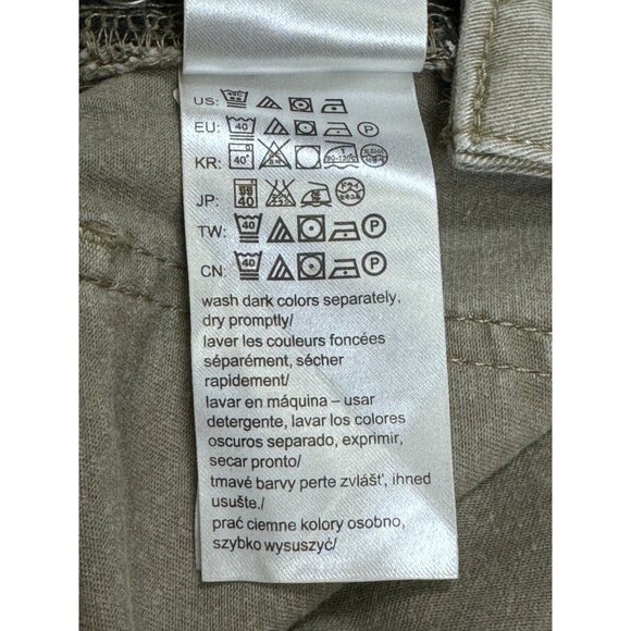 Calvin Klein Jeans Mens Khaki Dusty Green Denim Mid Rise Straight Leg Size 36X30 - Picture 13 of 14